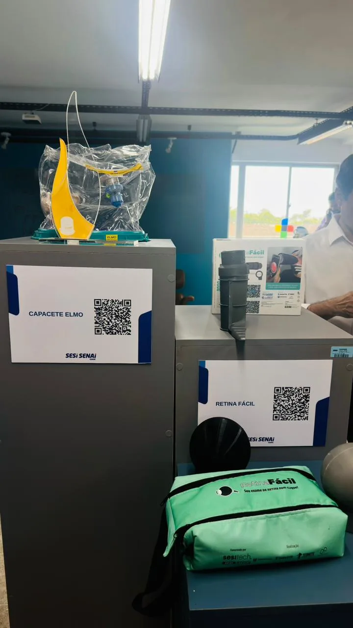 Tecnologias SESI SENAI: Capacete ELMO e Retina Fácil